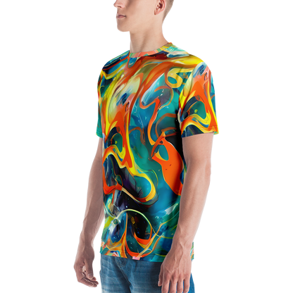 Men's Crew Neck T-Shirt - Cecily’S Swirl