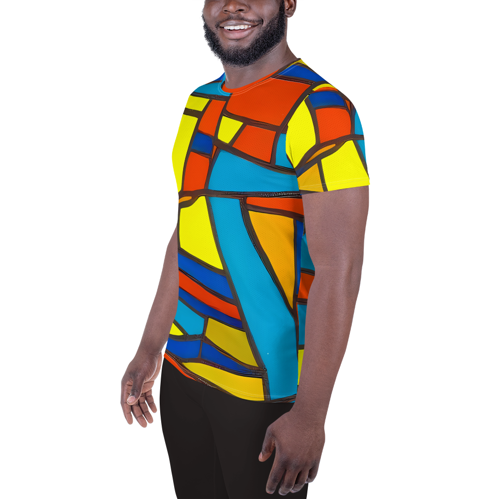 Men's Athletic T-Shirt - Mondrian Mesh