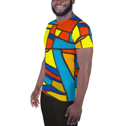 Men's Athletic T-Shirt - Mondrian Mesh