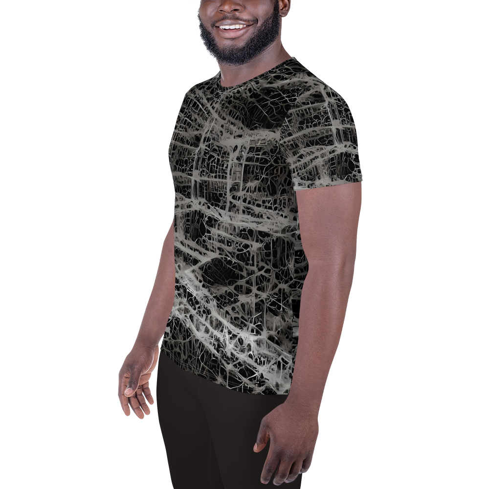 Men's Athletic T-Shirt - Monochrome Mesh
