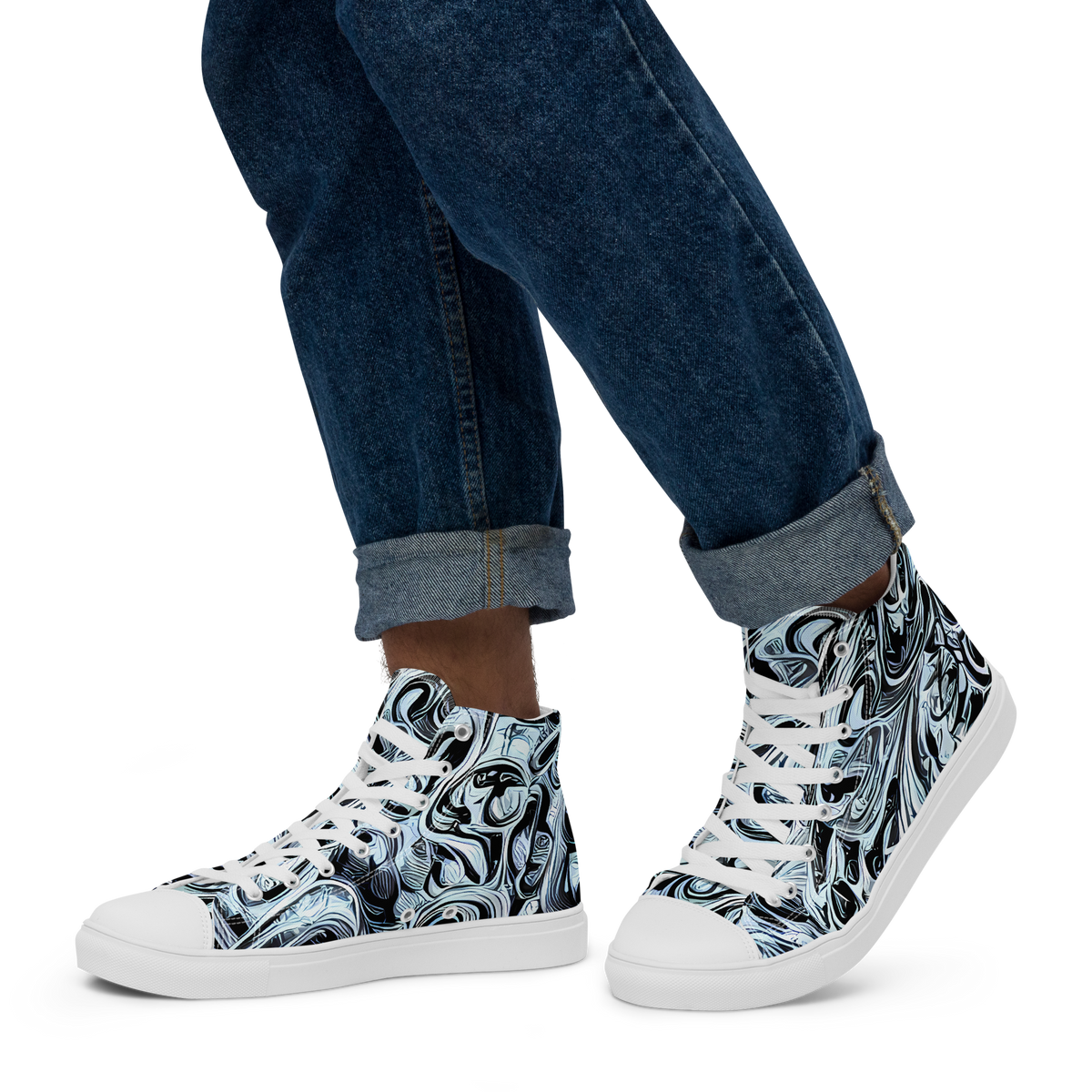Men's High Top Canvas Shoes - Horkey's Nebula
