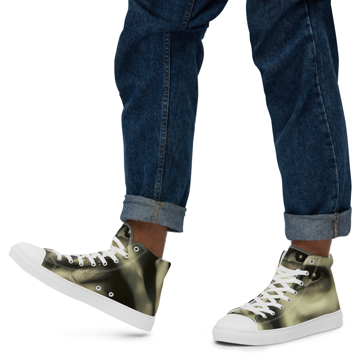 Men's High Top Canvas Shoes - Newtonian Whisper