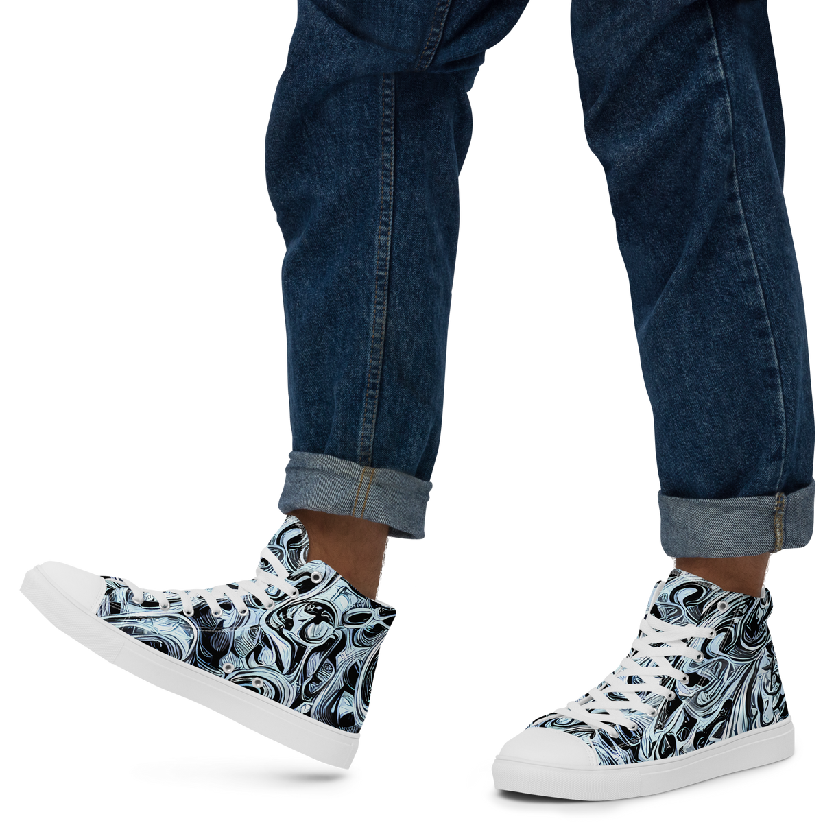 Men's High Top Canvas Shoes - Horkey's Nebula
