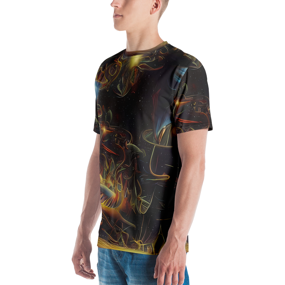 Men's Crew Neck T-Shirt - Galactic Swirl