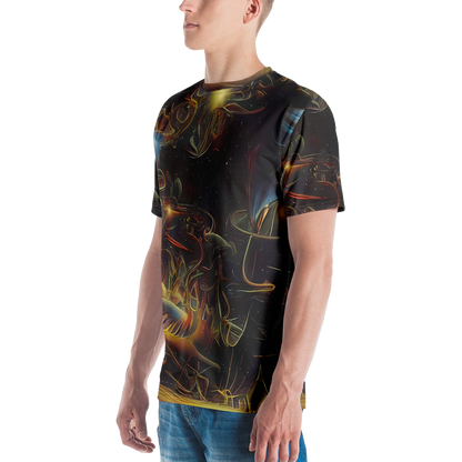 Men's Crew Neck T-Shirt - Galactic Swirl