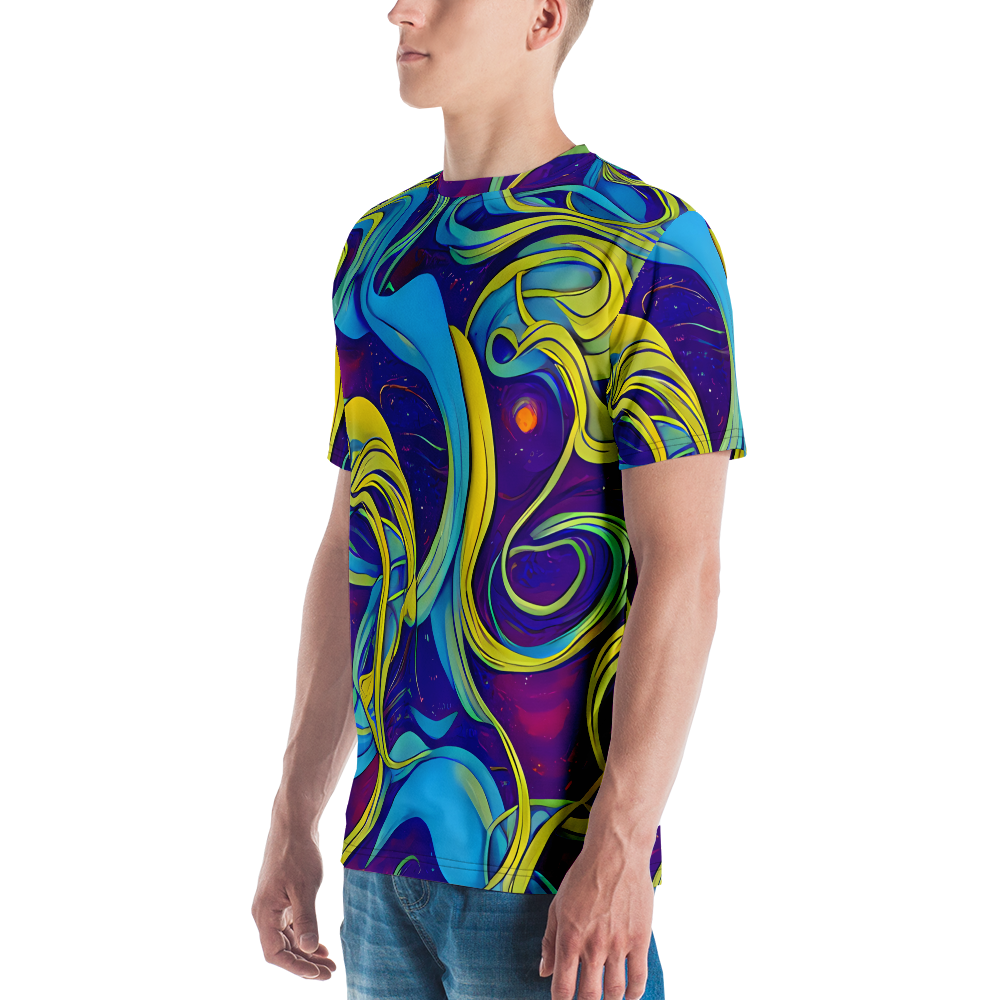 Men's Crew Neck T-Shirt - Stellar Swirls