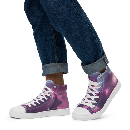 Men's High Top Canvas Shoes - Vertex Visions