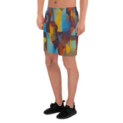 Men's Athletic Shorts - Cubist Dusk