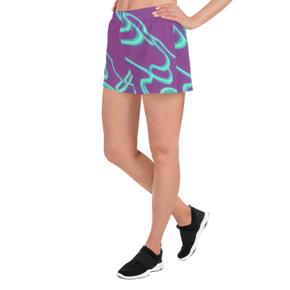 Women’s Athletic Shorts - Neon Drift