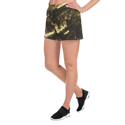 Women’s Athletic Shorts - Oceanic Echo
