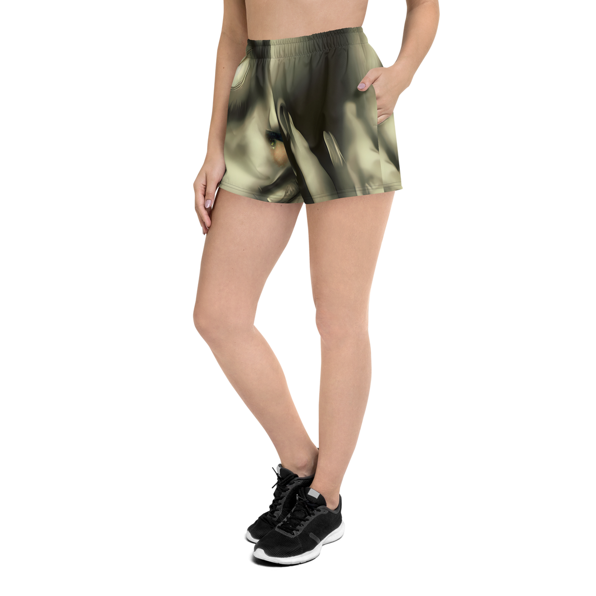 Women’s Athletic Shorts - Newtonian Whisper
