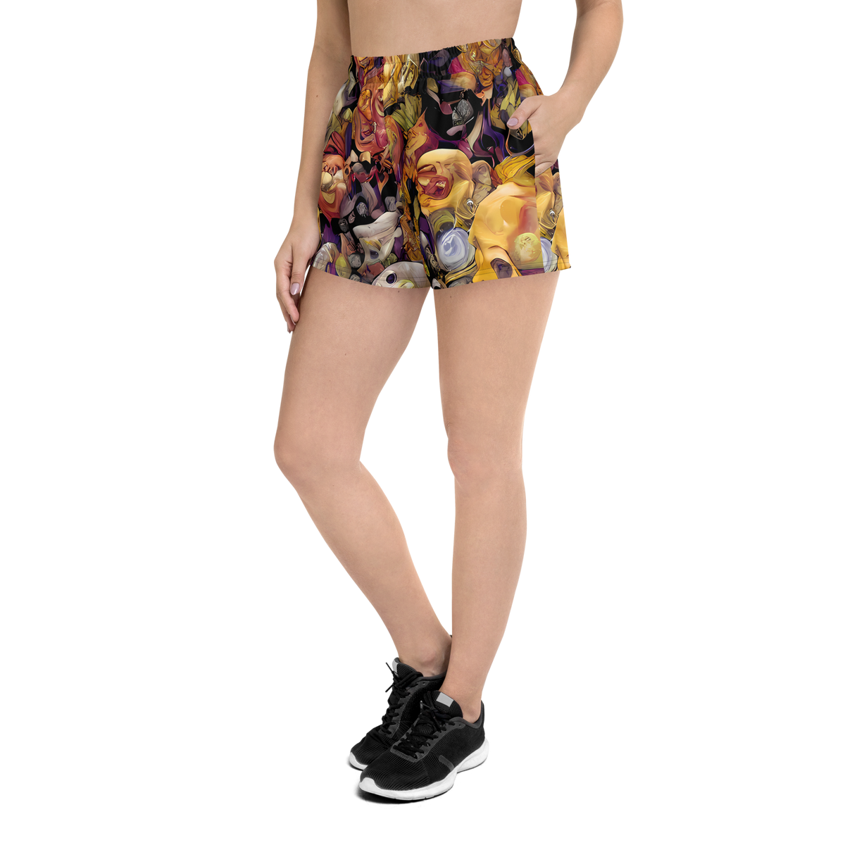Women’s Athletic Shorts - Arcimboldo Abundance