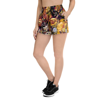 Women’s Athletic Shorts - Arcimboldo Abundance