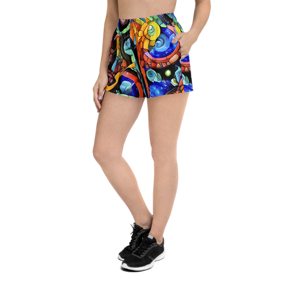 Women’s Athletic Shorts - Cascade Muralista