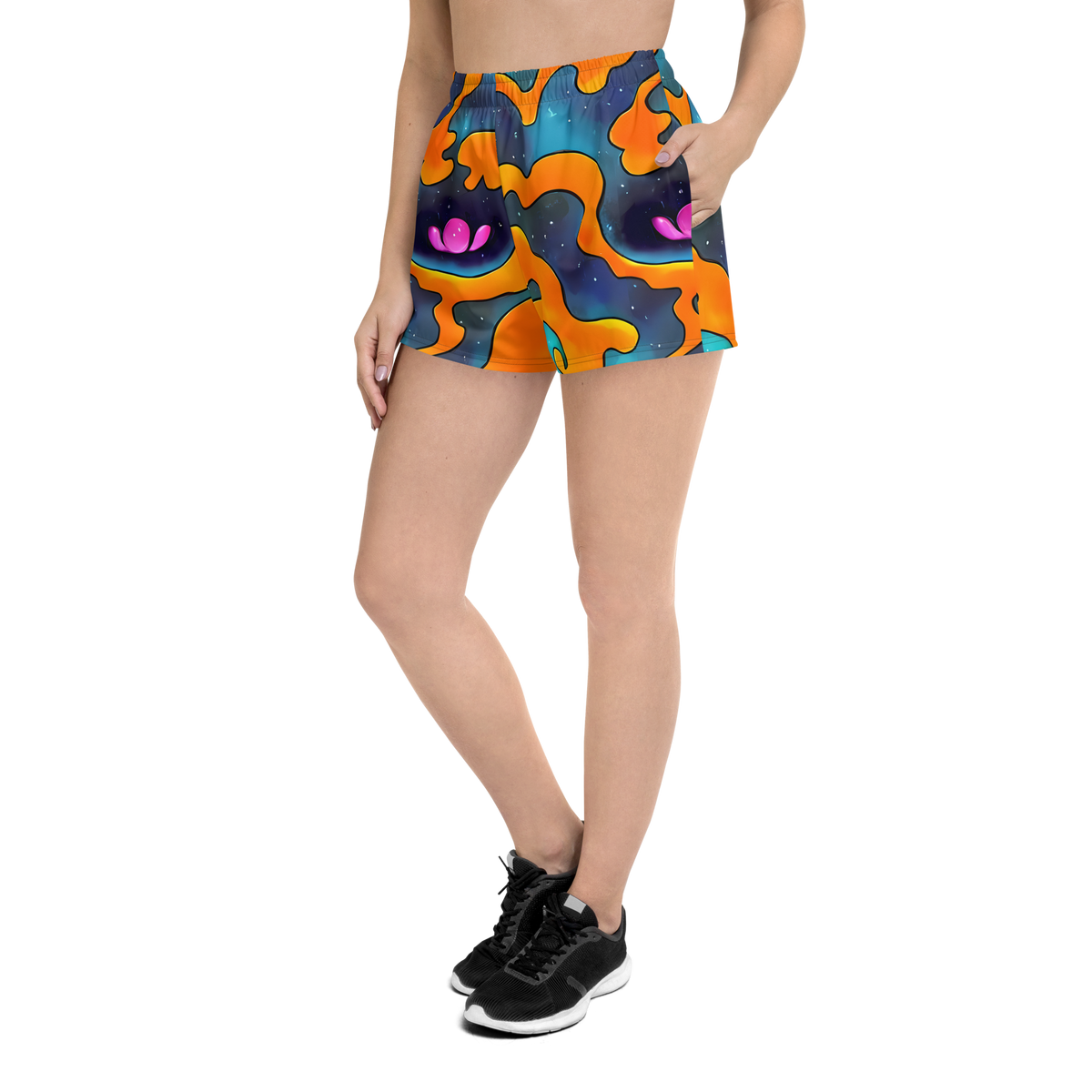 Women’s Athletic Shorts - Criswell Cosmos