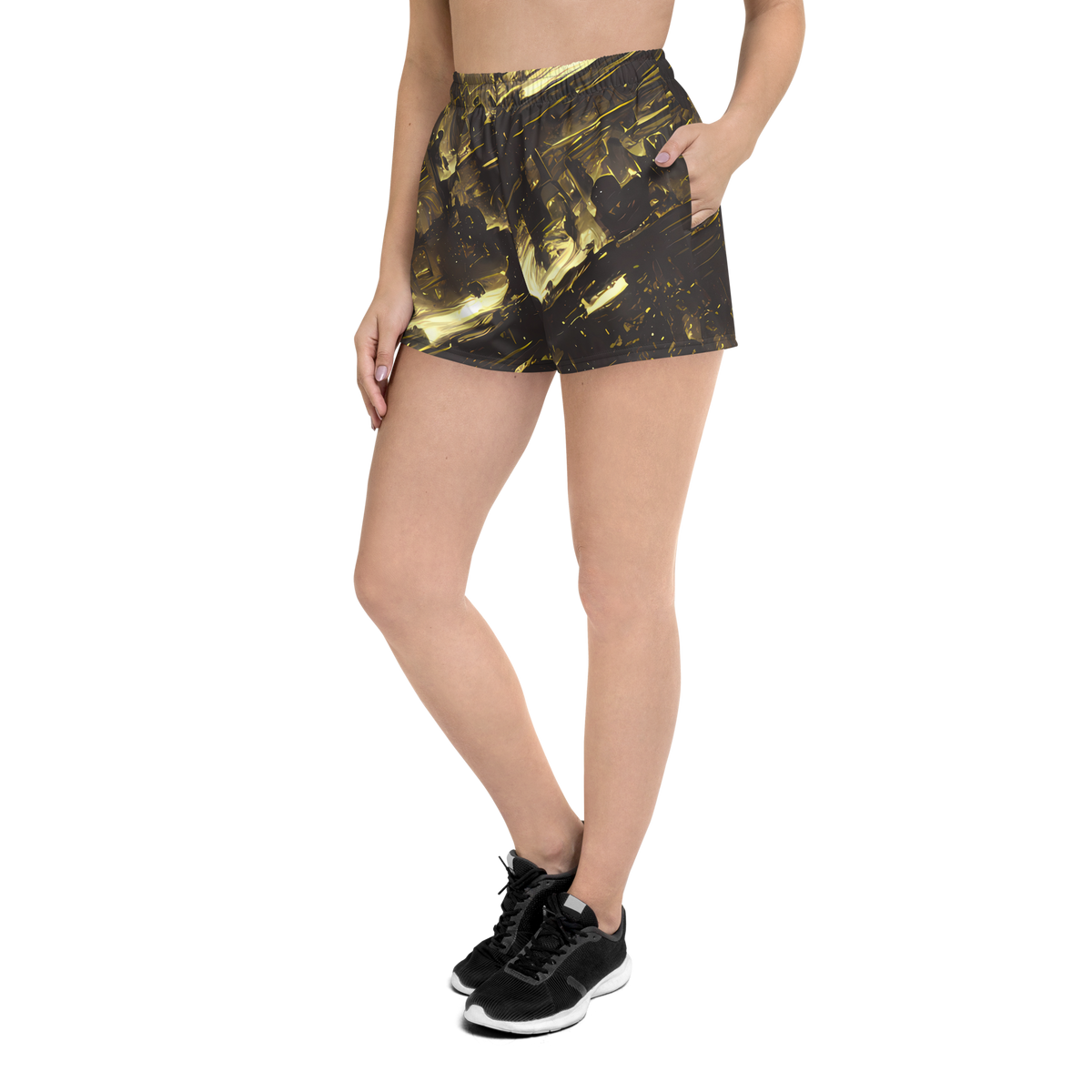 Women’s Athletic Shorts - Oceanic Echo