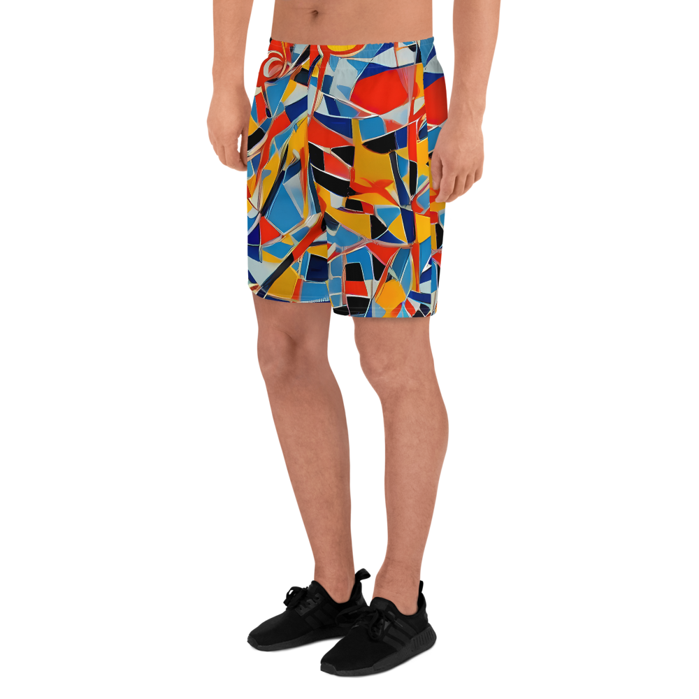 Men's Athletic Shorts - Abstract Mingle