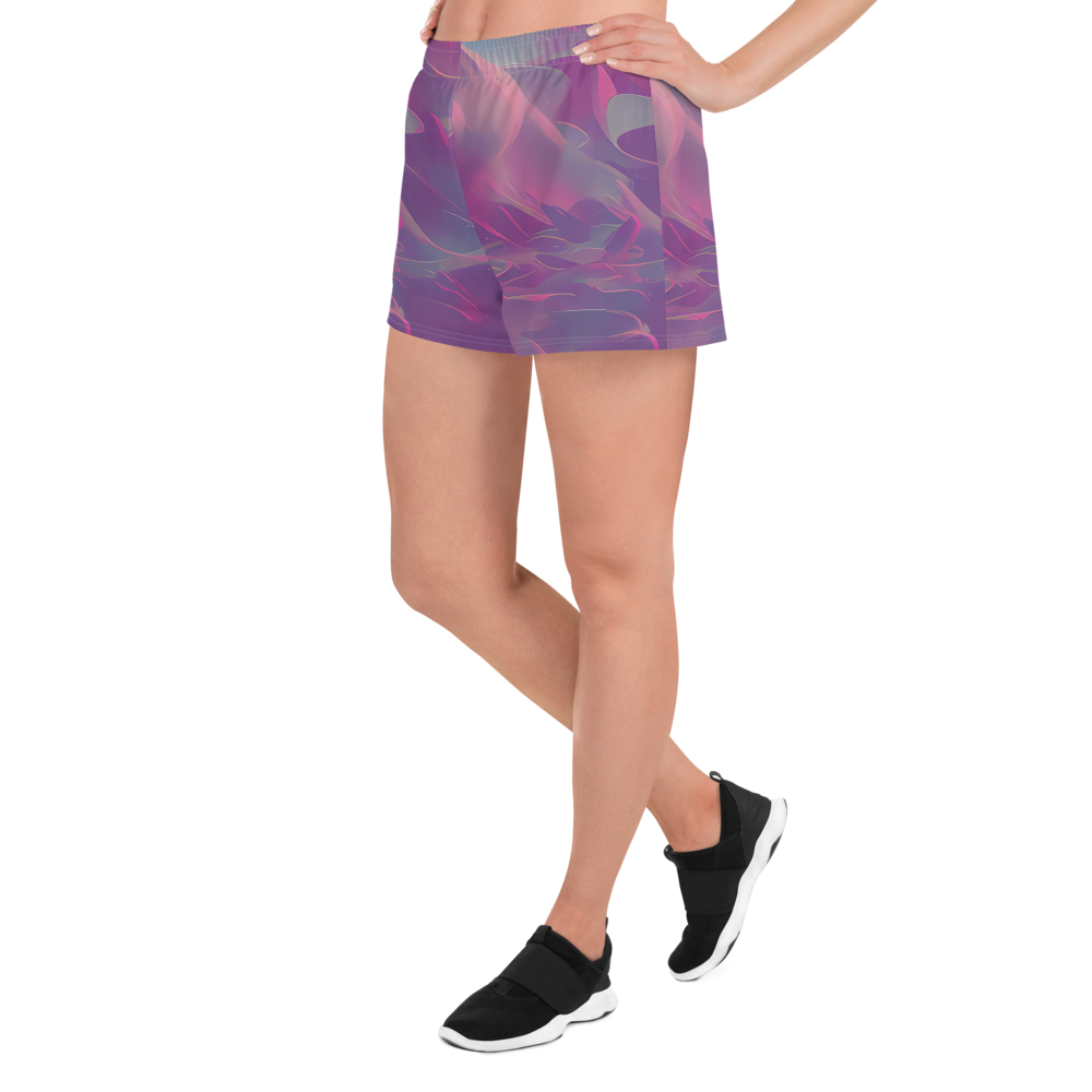 Women’s Athletic Shorts - Dreamscape Swirl