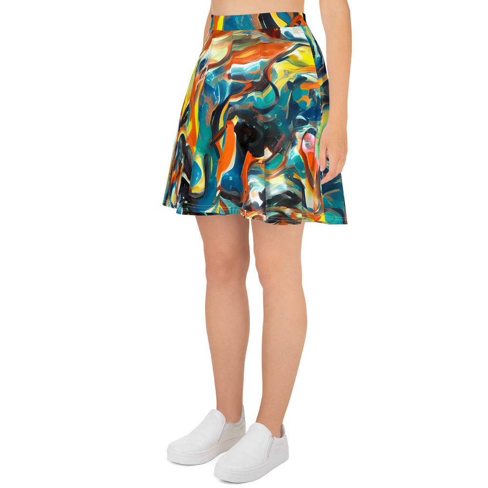 Skater Skirt - Chromatic Vortex