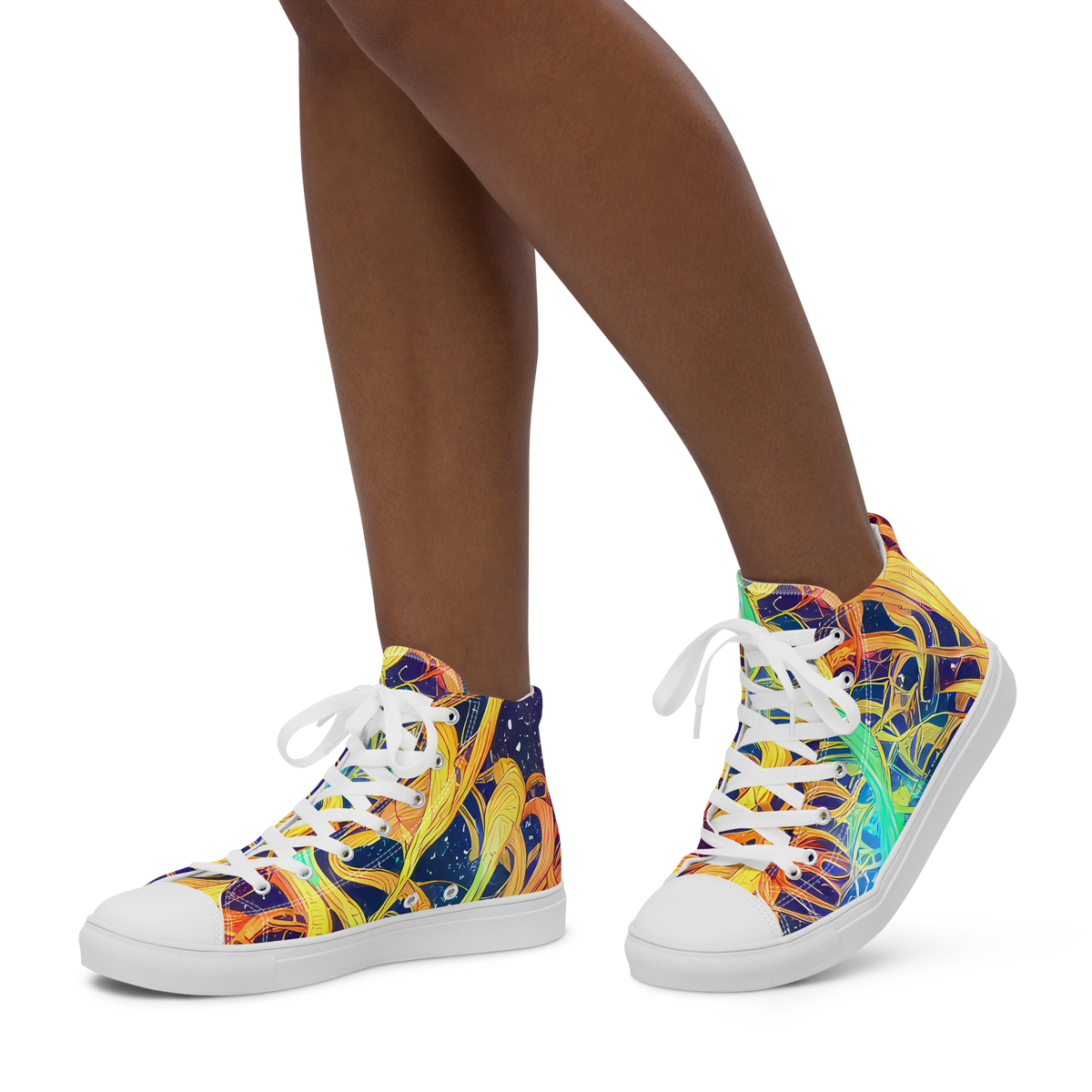 Women's High Top Canvas Shoes - Granov Vortex