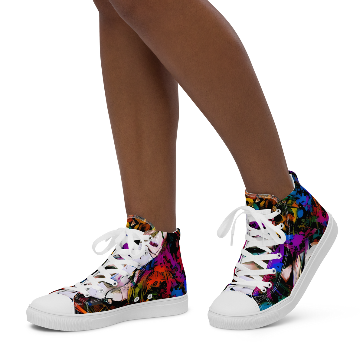 Women's High Top Canvas Shoes - Sultry Smoke