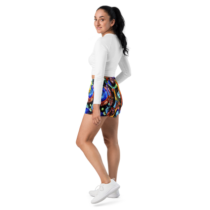 Women’s Athletic Shorts - Cascade Muralista