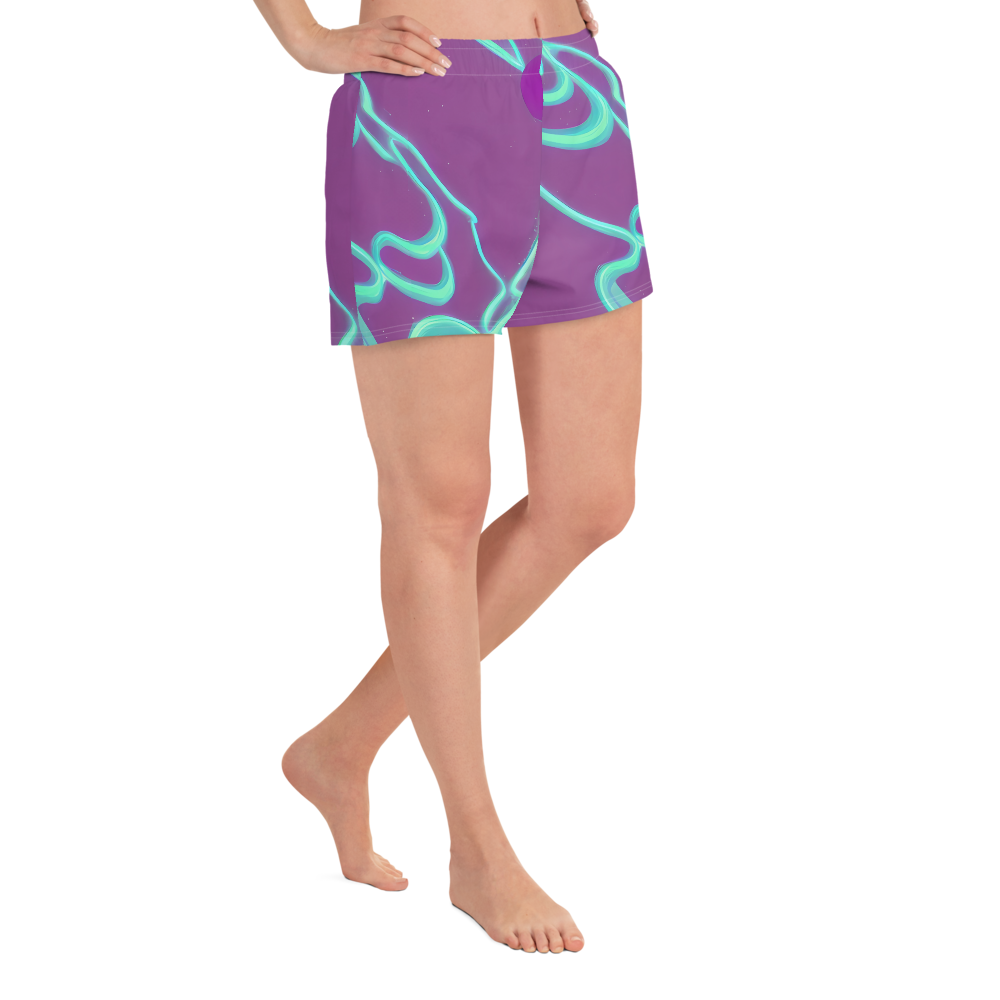 Women’s Athletic Shorts - Neon Drift