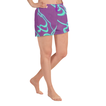Women’s Athletic Shorts - Neon Drift