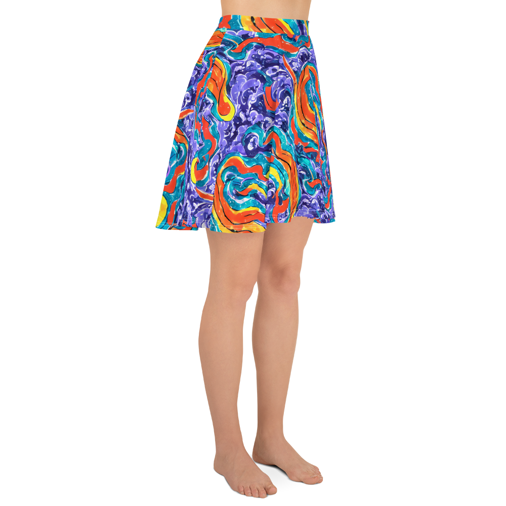 Skater Skirt - Galactic Waves