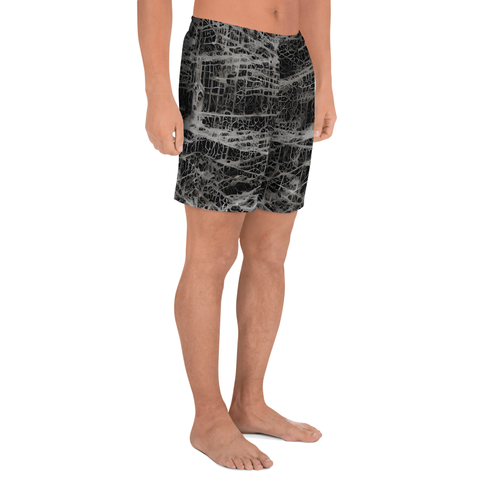 Men's Athletic Shorts - Monochrome Mesh