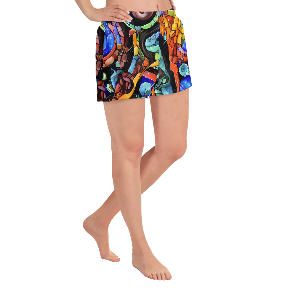Women’s Athletic Shorts - Cascade Muralista