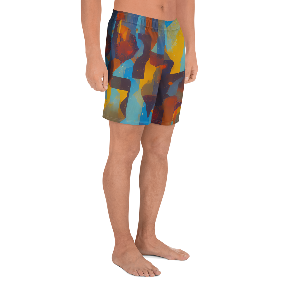 Men's Athletic Shorts - Cubist Dusk