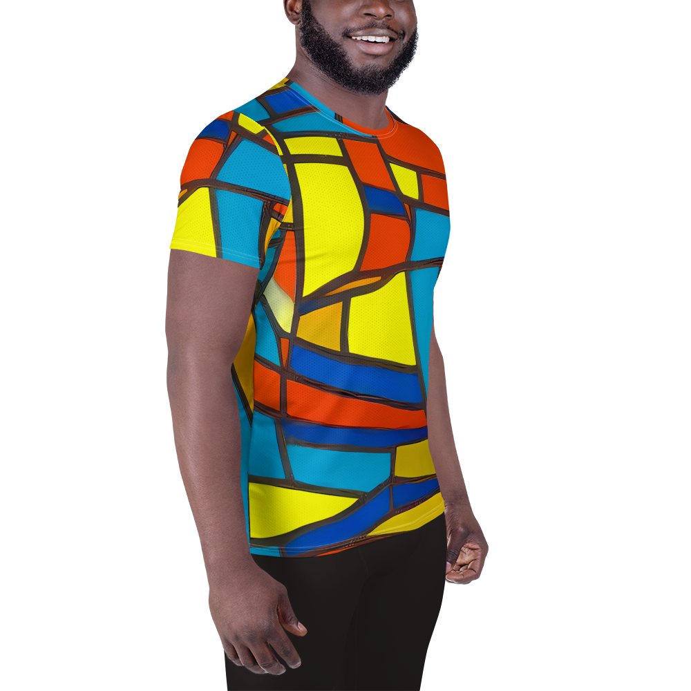 Men's Athletic T-Shirt - Mondrian Mesh