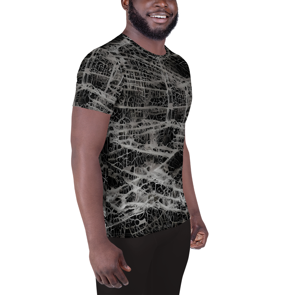 Men's Athletic T-Shirt - Monochrome Mesh