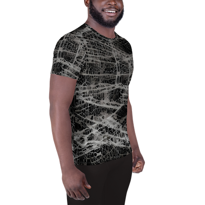 Men's Athletic T-Shirt - Monochrome Mesh