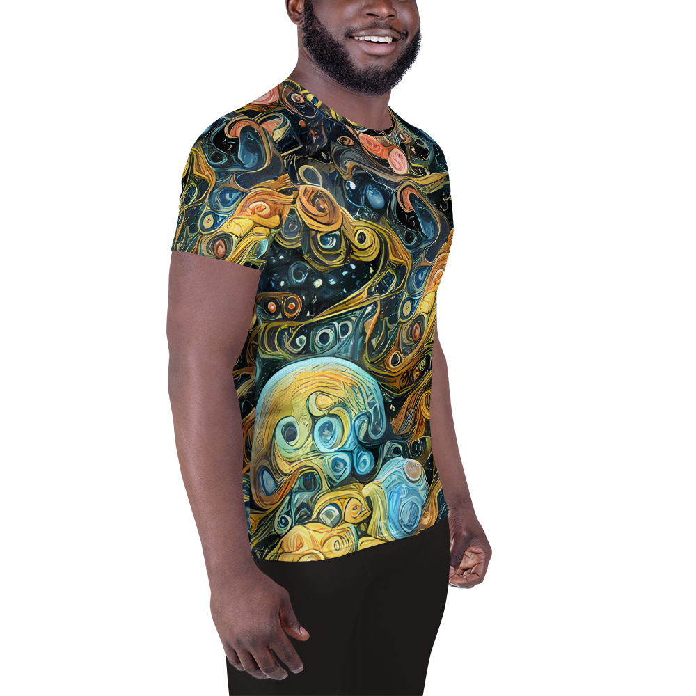 Men's Athletic T-Shirt - Wild Cosmos