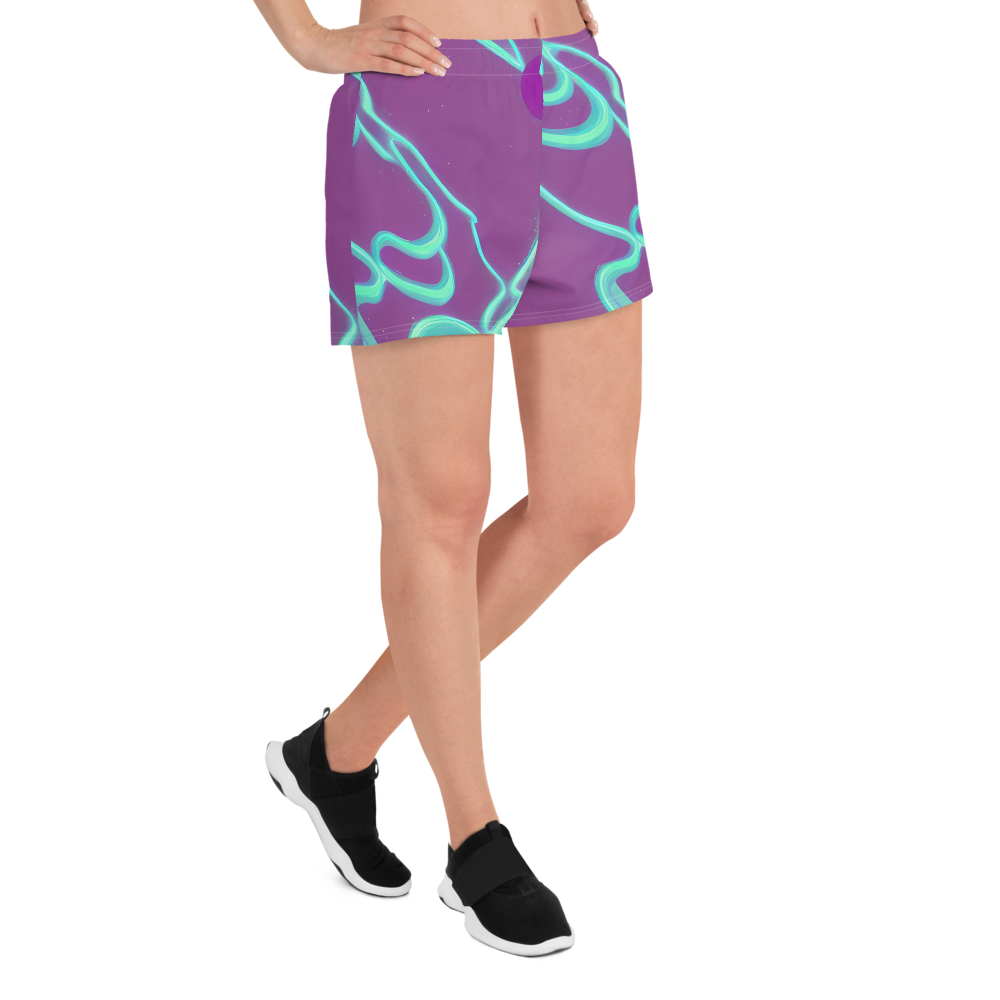 Women’s Athletic Shorts - Neon Drift