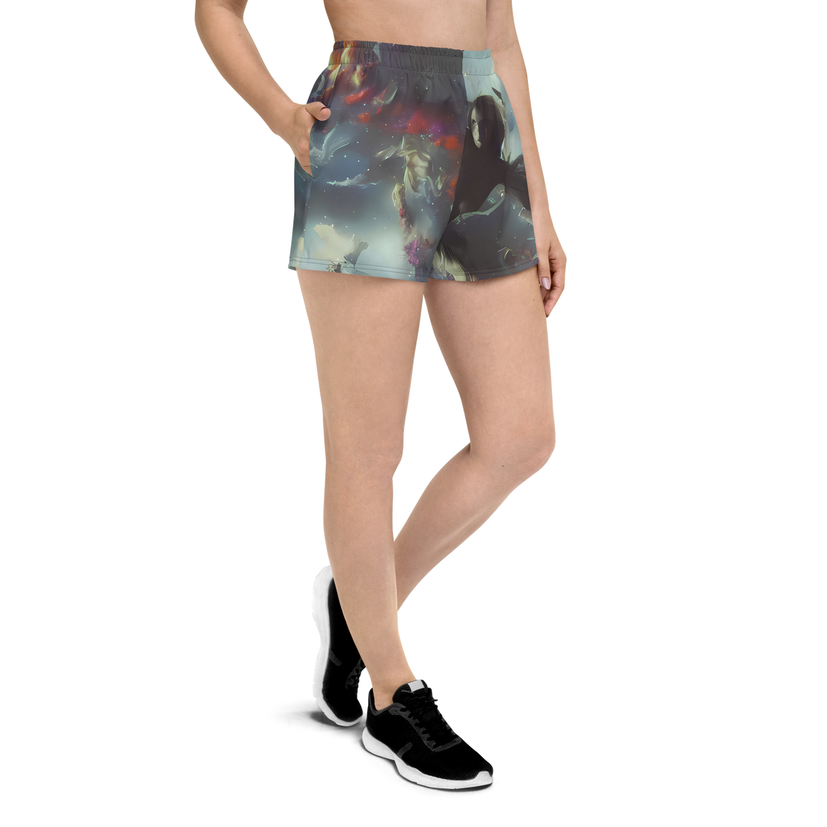 Women’s Athletic Shorts - Cosmic Dancer