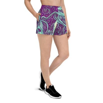 Women’s Athletic Shorts - Temple Swirls