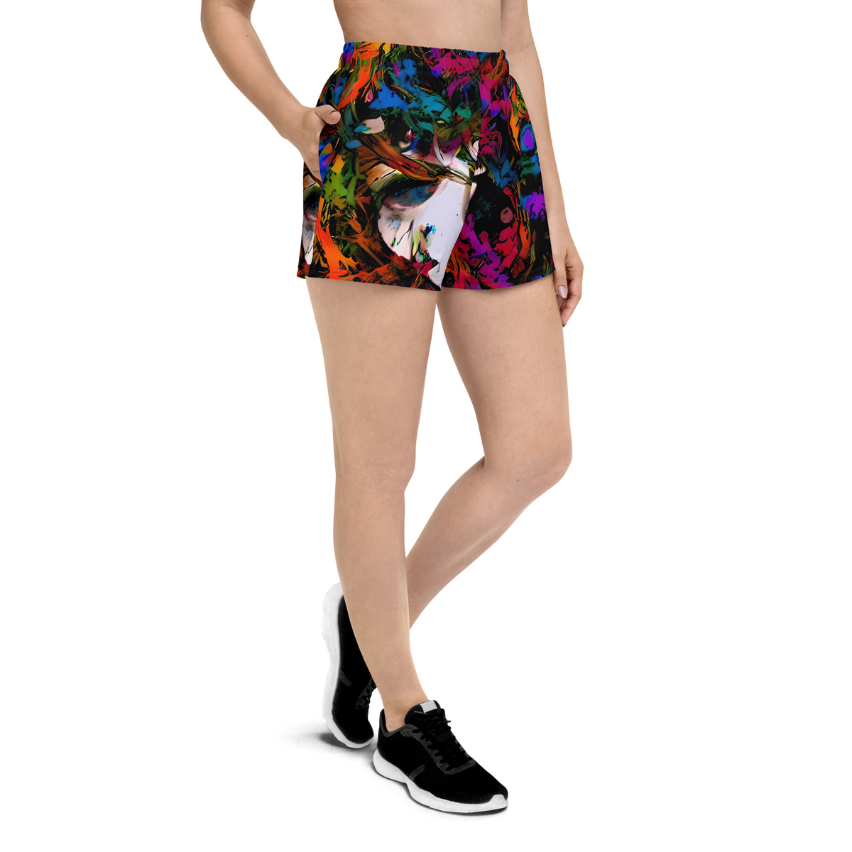 Women’s Athletic Shorts - Sultry Smoke