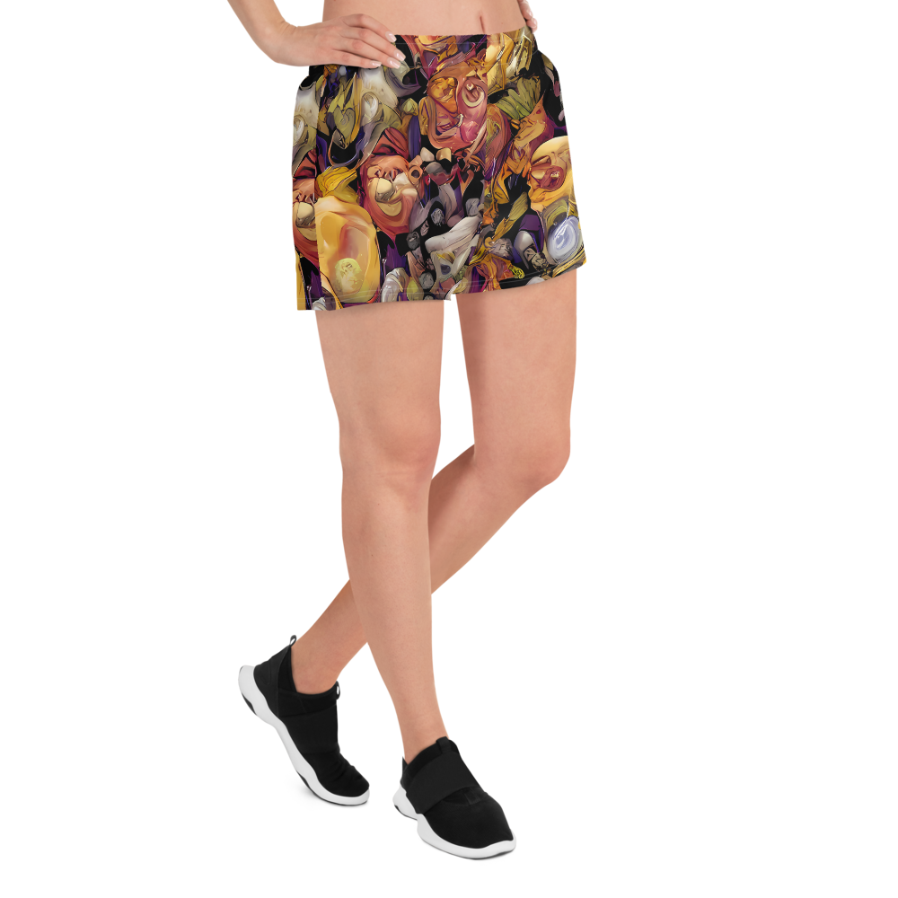 Women’s Athletic Shorts - Arcimboldo Abundance
