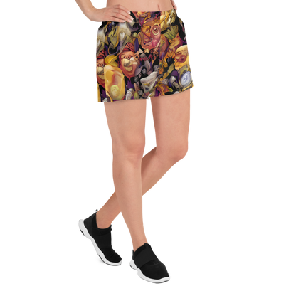 Women’s Athletic Shorts - Arcimboldo Abundance