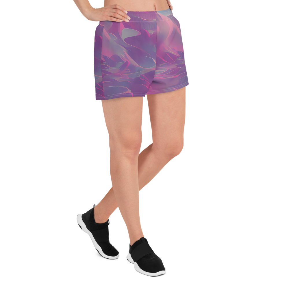 Women’s Athletic Shorts - Dreamscape Swirl