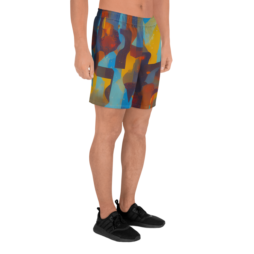 Men's Athletic Shorts - Cubist Dusk