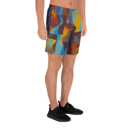 Men's Athletic Shorts - Cubist Dusk