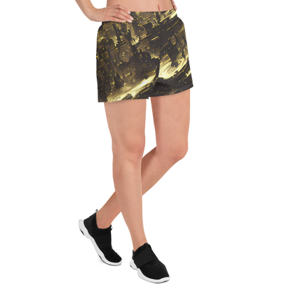 Women’s Athletic Shorts - Oceanic Echo