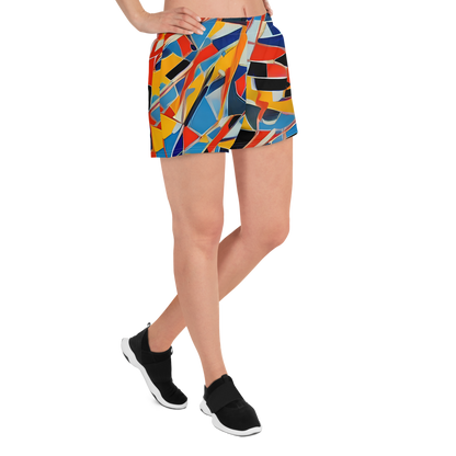 Women’s Athletic Shorts - Abstract Mingle