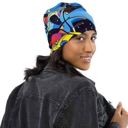Beanie - Brown Brushwork