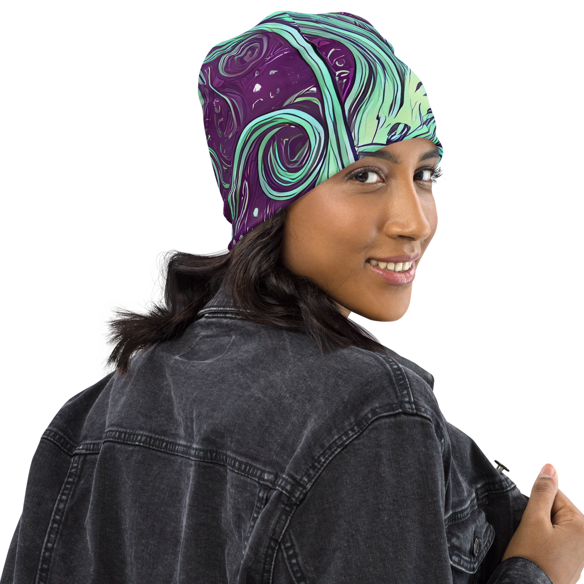Beanie - Temple Swirls