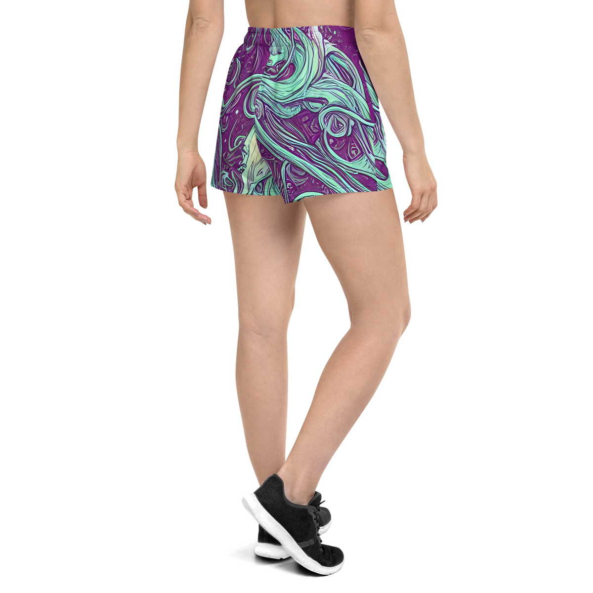 Women’s Athletic Shorts - Temple Swirls